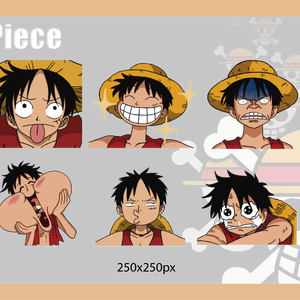 6 emotes of Monkey D. Luffy (One Piece anime) Pack