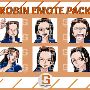 6 Robin One Piece Emote Pack
