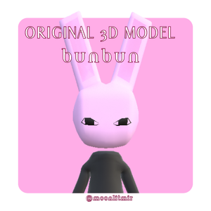使用可能な/既成のウサギ3D VTuberモデル [Fullbody, Rig, YouTube Twitch Stream]