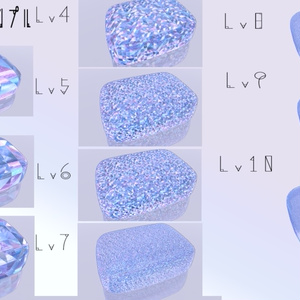 【汎用版&髪用18色/マテリアル付き】💎宝石マテリアル-your facets-💎 缩略图 6