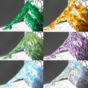 【ゾメちゃん専用/髪・顔・体・翼/汎用マテリアル付き】💎宝石マテリアル-your facets-💎 缩略图 3