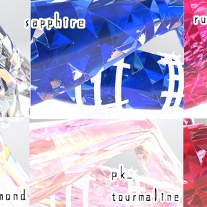 【MUMUS専用/髪・顔・体/汎用マテリアル付き】💎宝石マテリアル-your facets-💎 缩略图 2