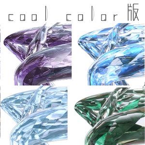 【+Head専用/髪・体/汎用マテリアル付き】💎宝石マテリアル-your facets-💎 缩略图 3