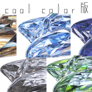 【+Head専用/髪・体/汎用マテリアル付き】💎宝石マテリアル-your facets-💎 缩略图 4