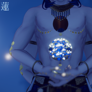 【サルヴァダルシャ専用/マテリアル付】月を食む蓮タトゥー(A lotus tattoo that feeds upon the moonlight.)