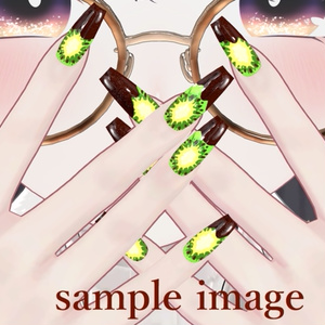 【マテリアル付】🍫チョコ🍫🍓フルーツネイル🍊🍎🥝【MDollnail対応ネイルチップ版あります】 缩略图 5