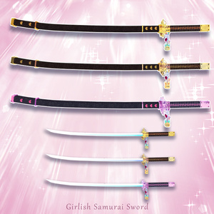 +10 Avatar ! 【VRChat】 少女の日本刀 / Girlish Samurai Sword / 소녀의 일본도 *  For Shinano, Minase, Karin, Manuka, Lavie, Selestia, Chocolat, Hanka, Marycia, Milfy, props only verison 缩略图 2