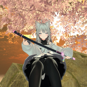 +10 Avatar ! 【VRChat】 少女の日本刀 / Girlish Samurai Sword / 소녀의 일본도 *  For Shinano, Minase, Karin, Manuka, Lavie, Selestia, Chocolat, Hanka, Marycia, Milfy, props only verison 缩略图 15