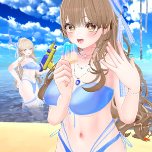 +8 Avatar  ! 【VRChat】 swimsuit 🐬  水中の妖精 / Fairy of the Water / 페어리 오브 더 워터🐬 for Shinano, Milltina, Manuka, Lavie, Milfy, Airi, Karin, Marycia 缩略图 13