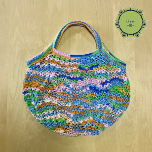 【 Lieer 】パイナップル模様Bag （ブルー）