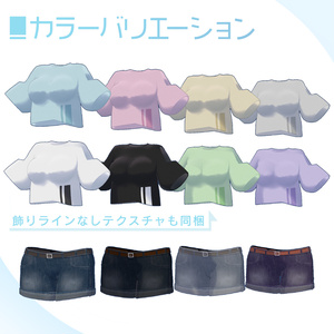 【桔梗用衣装】肩出し＆臍出しサマー