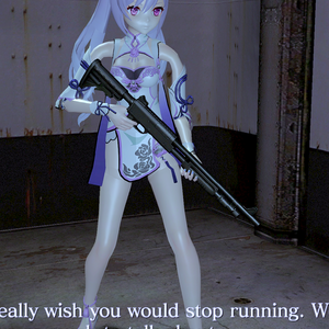 RE6  genshin impact  keqing flagdress