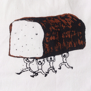 「パンを運ぶ人々」トートバッグ