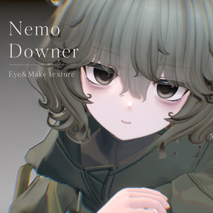 【Nemo/ねも】Downer Eye & Make texture ＋ BlendShape
