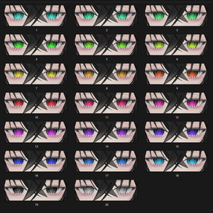 黒verを追加しました【ロンロネオ/Ronroneo】傾国 Eye & Make up texture 缩略图 5