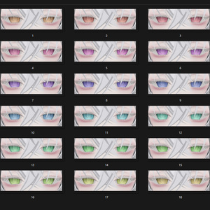 黒verを追加しました【ロンロネオ/Ronroneo】傾国 Eye & Make up texture 缩略图 4