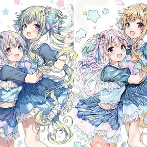 藤ちょこ アクリル色紙 さいはての空、彼方の教室【受注生産