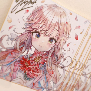 藤ちょこ アクリル色紙 さいはての空、彼方の教室【受注生産