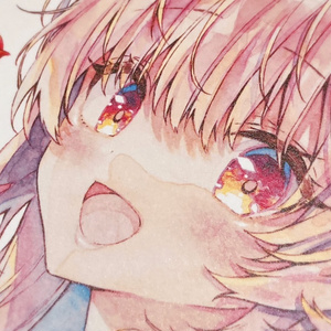 藤ちょこ アクリル色紙 さいはての空、彼方の教室【受注生産