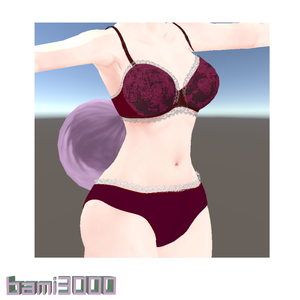 【U Body専用】【無料】Uちゃん 薔薇柄下着