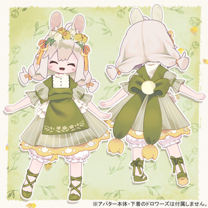 【9アバター対応】チューリップドレス / 3D衣装
