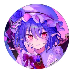貴重 東方project パチュリー 缶バッジ 東方Project シルキーマット缶