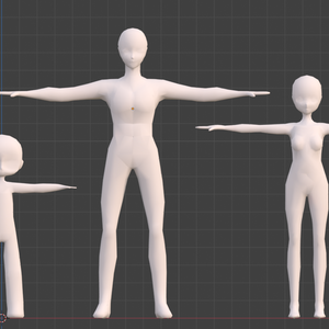 キャラクター素体アセット【Character Base Model Asset】