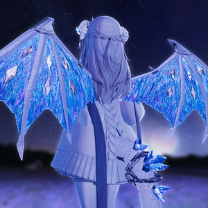 【MA対応】クリスタルな翼と尻尾 Crystal Wing & Tail for VRChat 缩略图 3