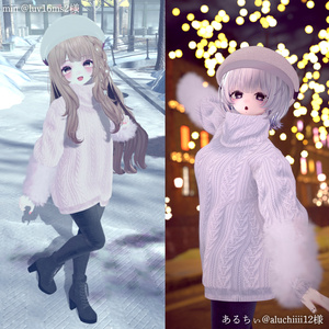 【MA対応】Noir Cozy Knit【VRChat向け衣装モデル】【15アバター対応】 缩略图 15