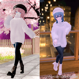 【MA対応】Noir Cozy Knit【VRChat向け衣装モデル】【15アバター対応】 缩略图 18