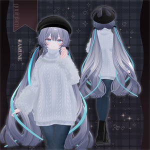 【MA対応】Noir Cozy Knit【VRChat向け衣装モデル】【15アバター対応】 缩略图 5