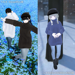 【MA対応】Noir Cozy Knit【VRChat向け衣装モデル】【15アバター対応】 缩略图 13