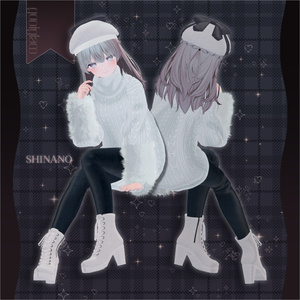 【MA対応】Noir Cozy Knit【VRChat向け衣装モデル】【15アバター対応】 缩略图 3