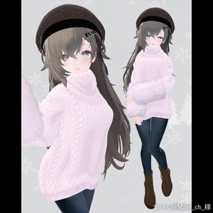 【MA対応】Noir Cozy Knit【VRChat向け衣装モデル】【15アバター対応】 缩略图 17