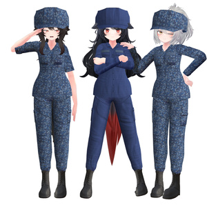 【11アバター対応】Navy Working Uniform 缩略图 9