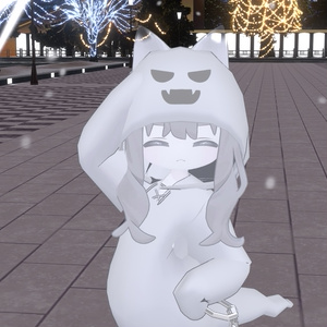 〖VRChat想定モデル〗✧👻Ghosty Cat🐈‍⬛🖤〖kipfel / キプフェル / まめふれんず〗 缩略图 8