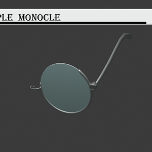 【VRChat用】SIMPLE MONOCLE_yomoyシンプル片眼鏡