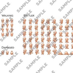 RPG Maker MZ - Nude Female Body Sprites