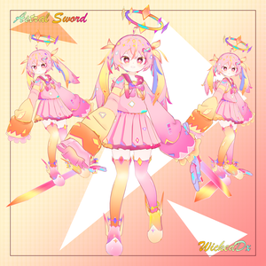 夜樱星奈~Astral_Sword【オリジナル3Dモデル】