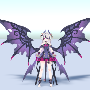 3D anime model Dragon Girl Halloween [ FBX ] 