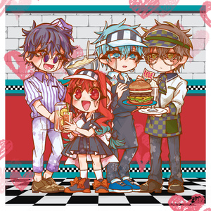 [Mado Disciple] Four-Person Dating Acrylic Stand - Diner