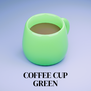 グリーンのコーヒーカップ