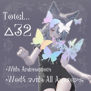 Lowpoly(△32)_Butterfly【うごく蝶々】 缩略图 2