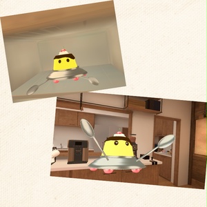 【Quest/PC】U.F.P　Unidentified Flying Pudding　【オリジナル３Dモデル】 缩略图 4