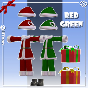 Christmas Chibi Costume for Kipfel & Mamehinata 缩略图 4
