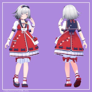 【むろむ&あのん対応】セーラー襟ワンピセット