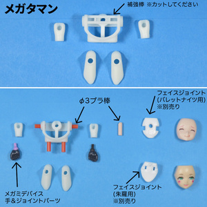 メガミデバイス顔パーツカスタマイズアイテム