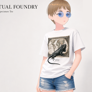 【VRChat向け】Vintage Iguana Tee ヴィンテージ イグアナTシャツ