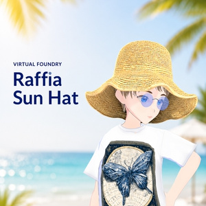 【VRChat向け】Raffia Sun Hat ラフィアサンハット