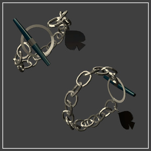 [3Dモデル] Spade Chain Bracelet 缩略图 2